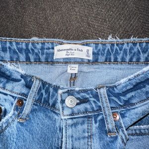 Abercrombie & Fitch Curve love high rise dad jeans